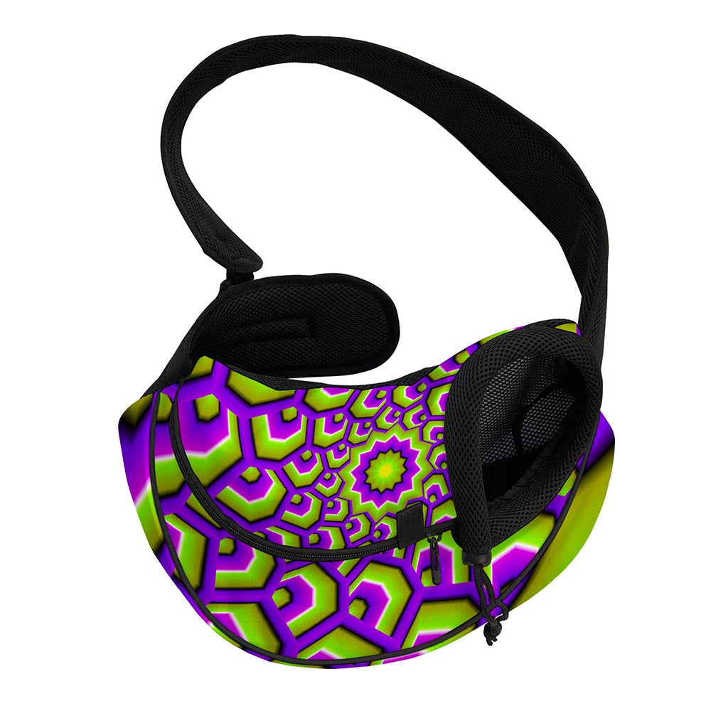 Green Hive Moving Optical Illusion Pet Sling Carrier