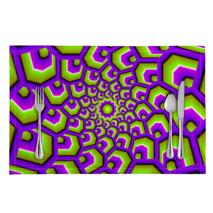 Green Hive Moving Optical Illusion Placemat