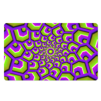 Green Hive Moving Optical Illusion Polyester Doormat
