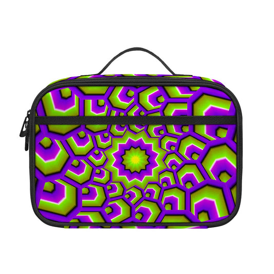Green Hive Moving Optical Illusion Portable Lunch Bag