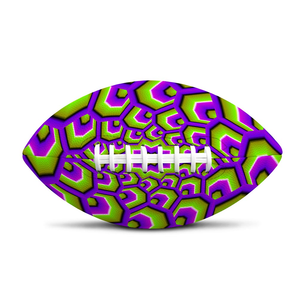 Green Hive Moving Optical Illusion Rugby Ball