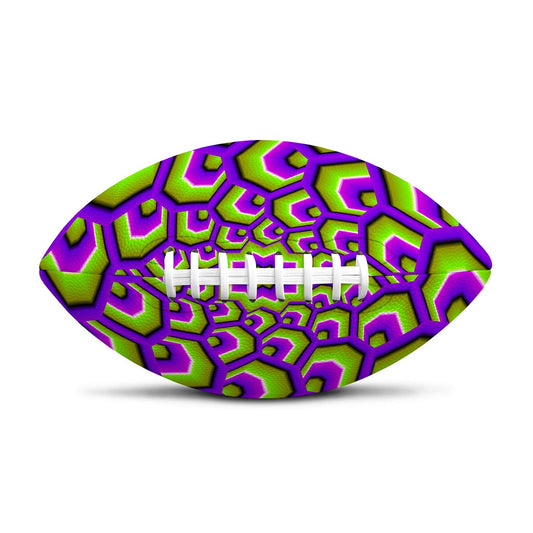 Green Hive Moving Optical Illusion Rugby Ball