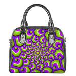 Green Hive Moving Optical Illusion Shoulder Handbag