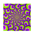Green Hive Moving Optical Illusion Silk Bandana