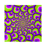 Green Hive Moving Optical Illusion Silk Bandana