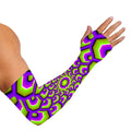 Green Hive Moving Optical Illusion Sun Protection Arm Sleeves