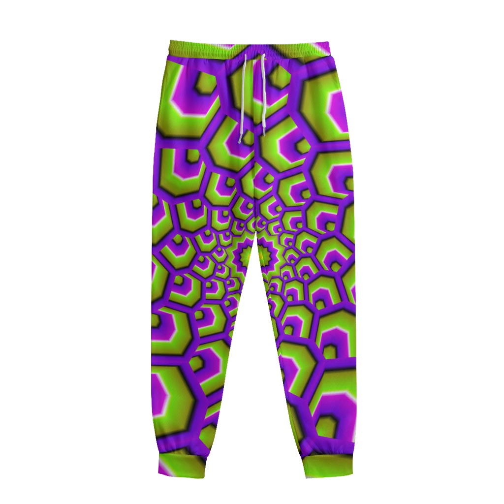 Green Hive Moving Optical Illusion Sweatpants