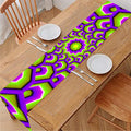 Green Hive Moving Optical Illusion Table Runner