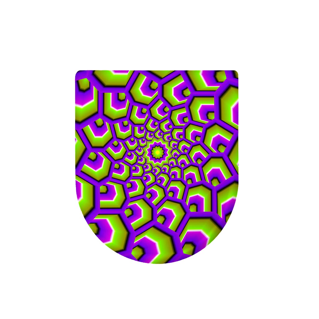 Green Hive Moving Optical Illusion Toilet Lid Cover
