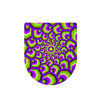 Green Hive Moving Optical Illusion Toilet Lid Cover