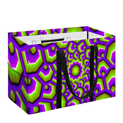 Green Hive Moving Optical Illusion Utility Tote Bag