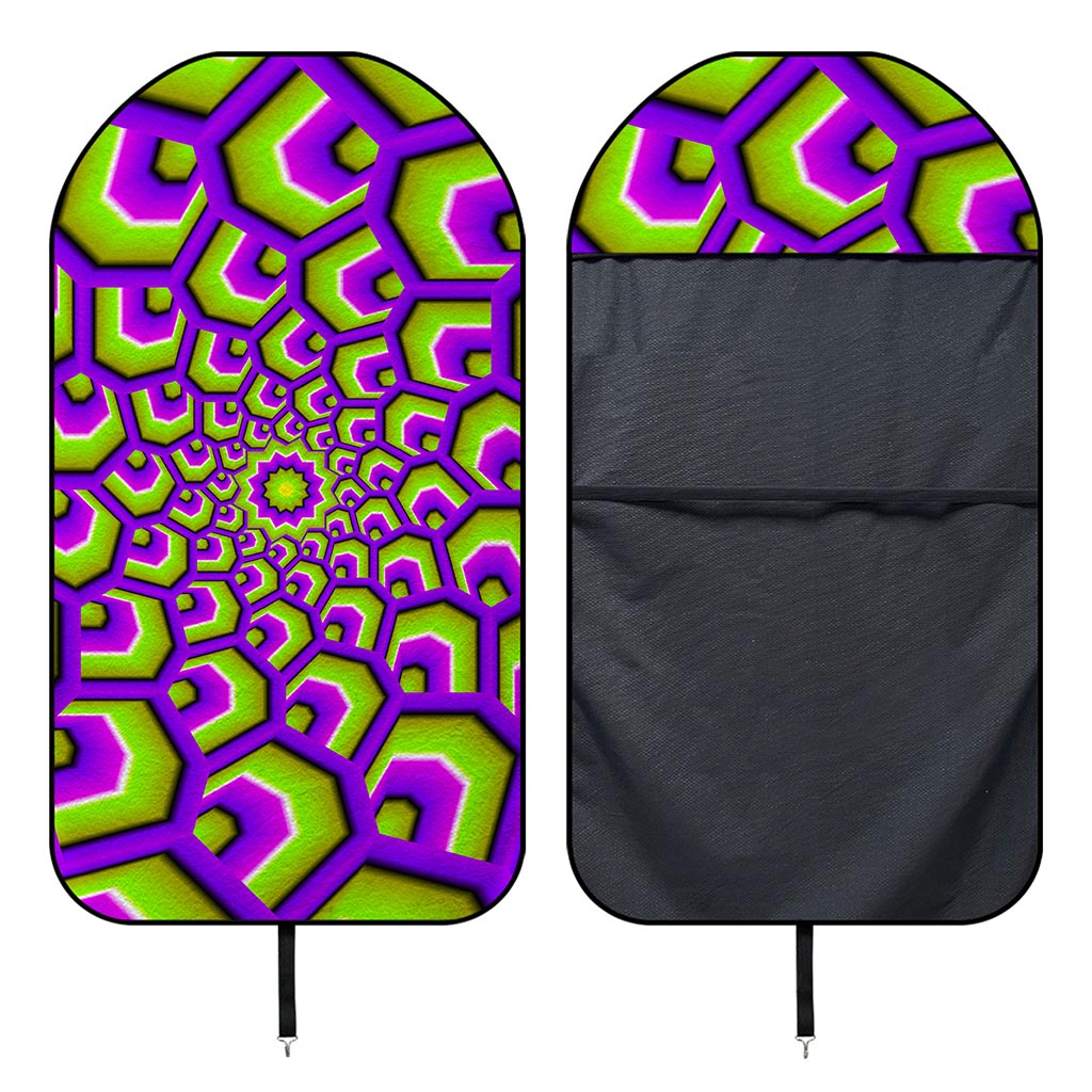 Green Hive Moving Optical Illusion Waterproof Car Seat Cover