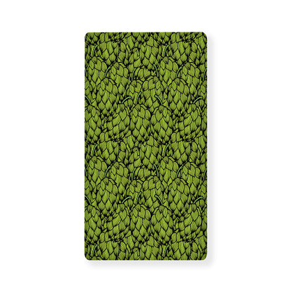 Green Hop Cone Pattern Print Baby Crib Sheet