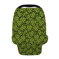 Green Hop Cone Pattern Print Baby Seat Cover