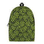 Green Hop Cone Pattern Print Backpack