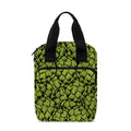 Green Hop Cone Pattern Print Bible Tote Bag