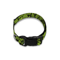 Green Hop Cone Pattern Print Dog Collar