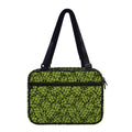 Green Hop Cone Pattern Print Double Strap Bible Bag