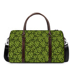 Green Hop Cone Pattern Print Duffle Bag