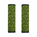 Green Hop Cone Pattern Print Handle Covers