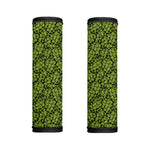Green Hop Cone Pattern Print Handle Covers