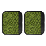 Green Hop Cone Pattern Print Handle Covers
