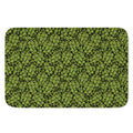 Green Hop Cone Pattern Print Indoor Door Mat