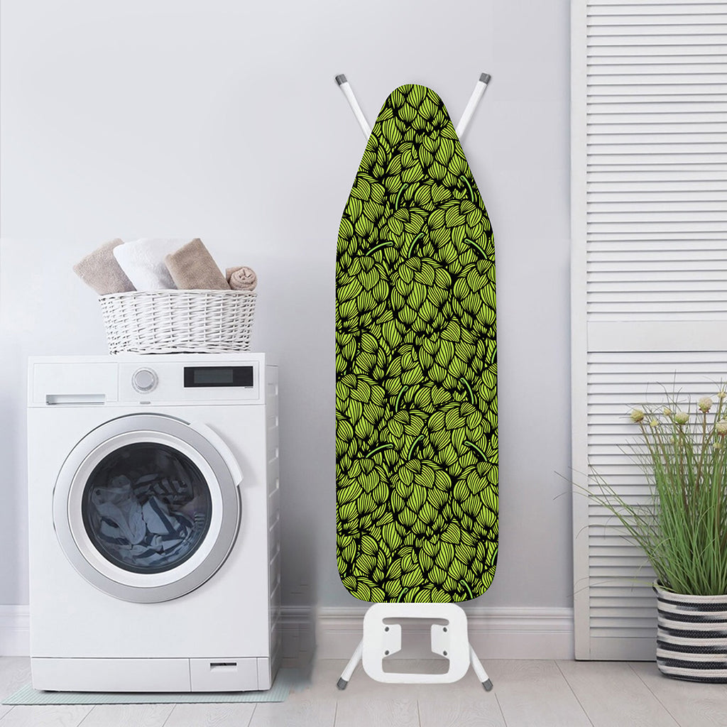 Green Hop Cone Pattern Print Ironing Board Cover