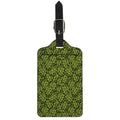 Green Hop Cone Pattern Print Luggage Tag