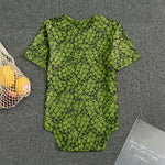 Green Hop Cone Pattern Print Men's Bodysuit