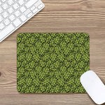 Green Hop Cone Pattern Print Mouse Pad