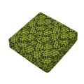 Green Hop Cone Pattern Print Outdoor Seat Cushion Cover