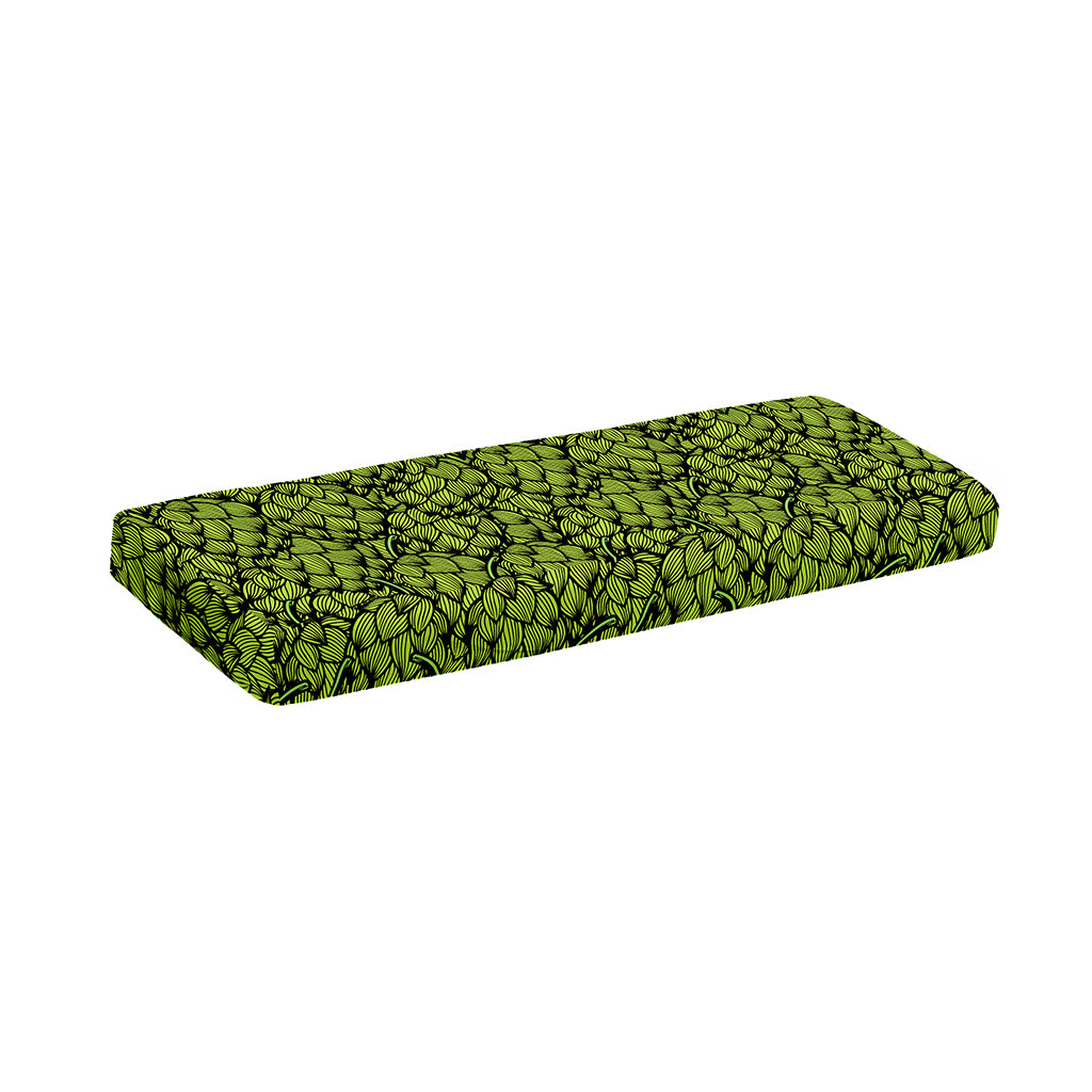 Green Hop Cone Pattern Print Piano Keyboard Cover