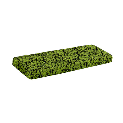 Green Hop Cone Pattern Print Piano Keyboard Cover