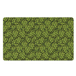 Green Hop Cone Pattern Print Polyester Doormat