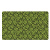 Green Hop Cone Pattern Print Polyester Doormat