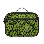 Green Hop Cone Pattern Print Portable Lunch Bag