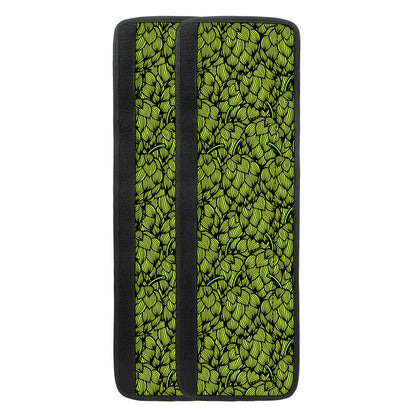 Green Hop Cone Pattern Print Refrigerator Handle Covers