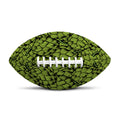 Green Hop Cone Pattern Print Rugby Ball