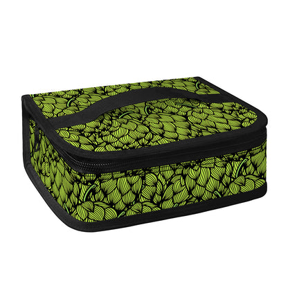 Green Hop Cone Pattern Print Small Lunch Bag