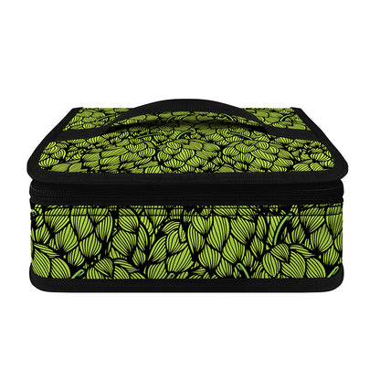 Green Hop Cone Pattern Print Small Lunch Bag