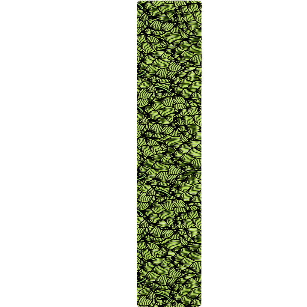 Green Hop Cone Pattern Print Table Runner