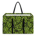 Green Hop Cone Pattern Print Utility Tote Bag