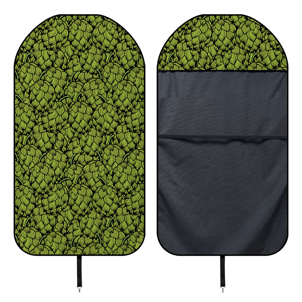 Green Hop Cone Pattern Print Waterproof Car Seat Cover