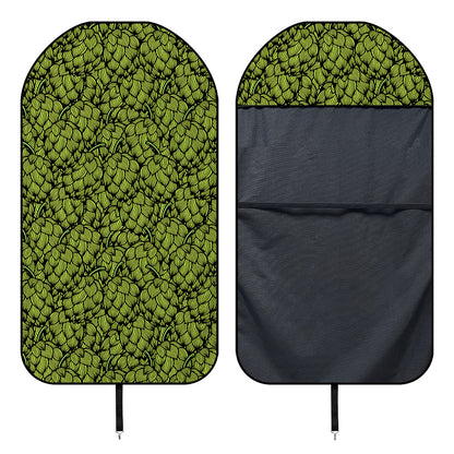 Green Hop Cone Pattern Print Waterproof Car Seat Cover