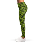 Green Hop Cone Pattern Print Women's Leggings