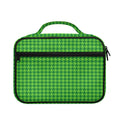 Green Houndstooth Pattern Print Briefcase Bible Bag