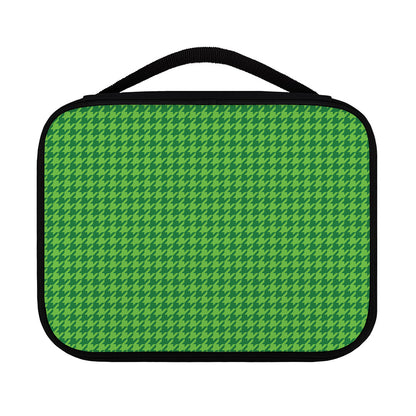 Green Houndstooth Pattern Print Classic Bible Case