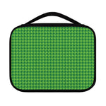 Green Houndstooth Pattern Print Classic Bible Case