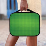 Green Houndstooth Pattern Print Classic Bible Case